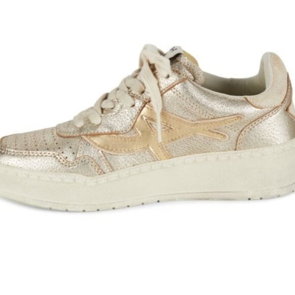 ASH - Starlight Metallic Leather Sneakers - Picture 4 of 9